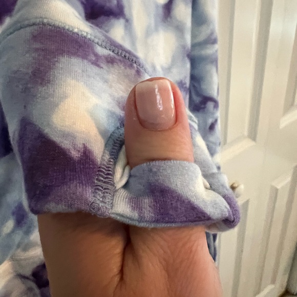 Althleta Girl Blue tie dye hooded sweatshirt size XXL - Picture 2 of 5